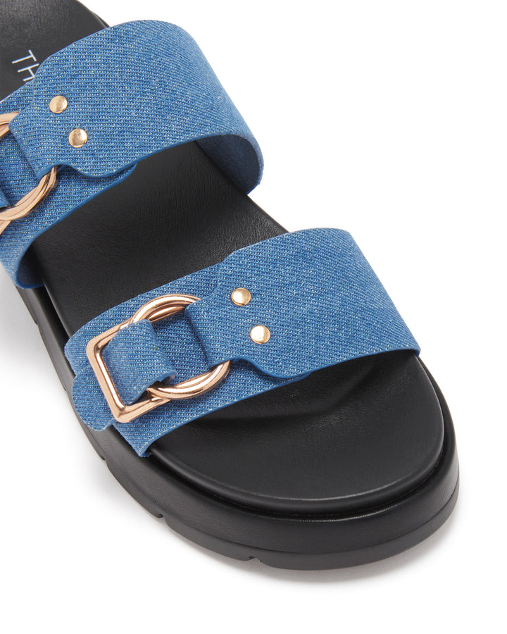Therapy Shoes Litmus Blue Denim | Women's Sandals | Slides | Platform