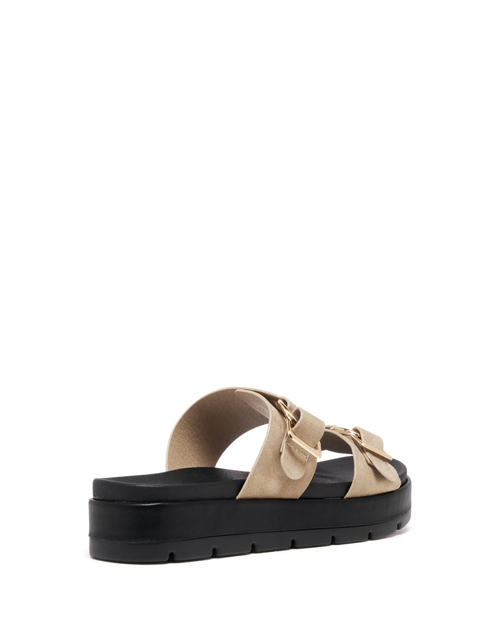 Litmus Flatform Sandals Cashew Suede