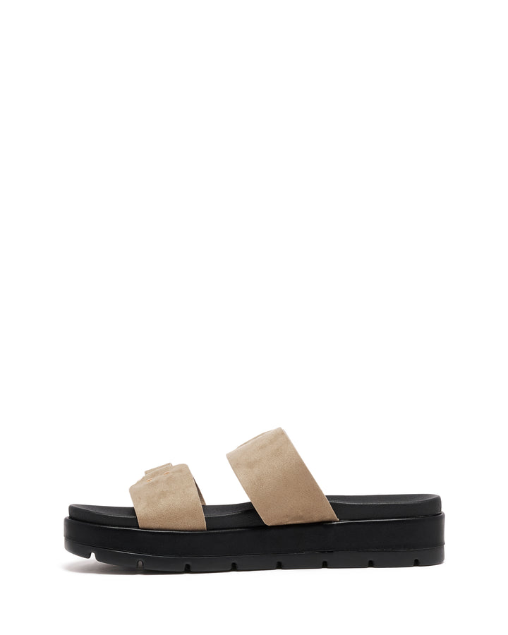 Litmus Flatform Sandals Cashew Suede
