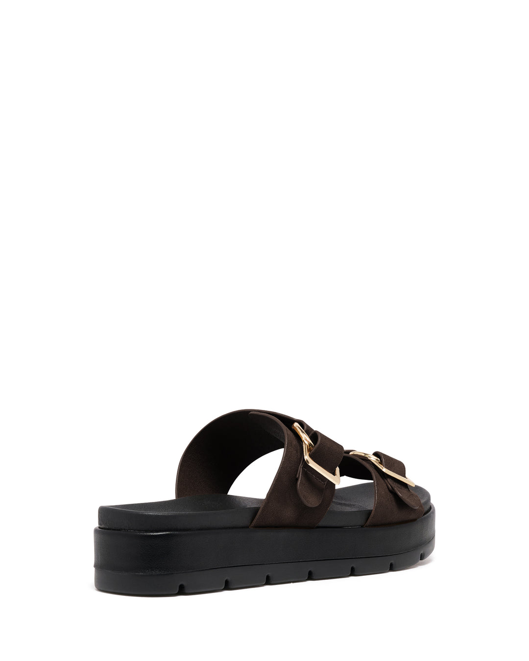 Litmus Flatform Sandals Chocolate Suede
