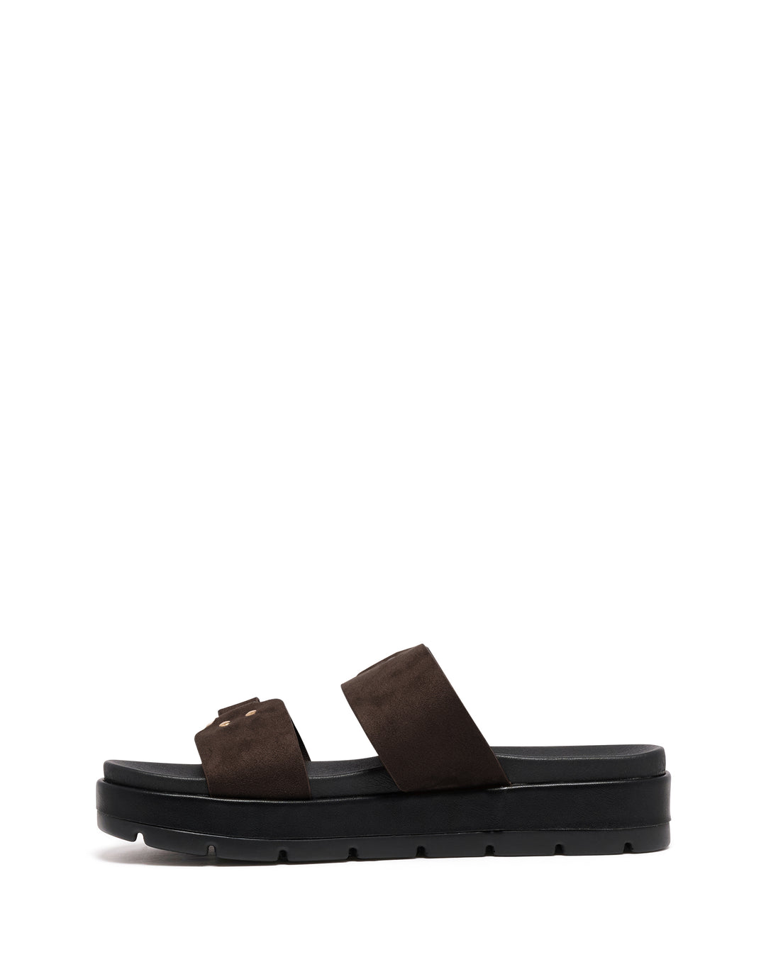 Litmus Flatform Sandals Chocolate Suede