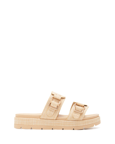 Therapy Shoes Litmus Natural Raffia | Women's Sandals | Slides | Platform