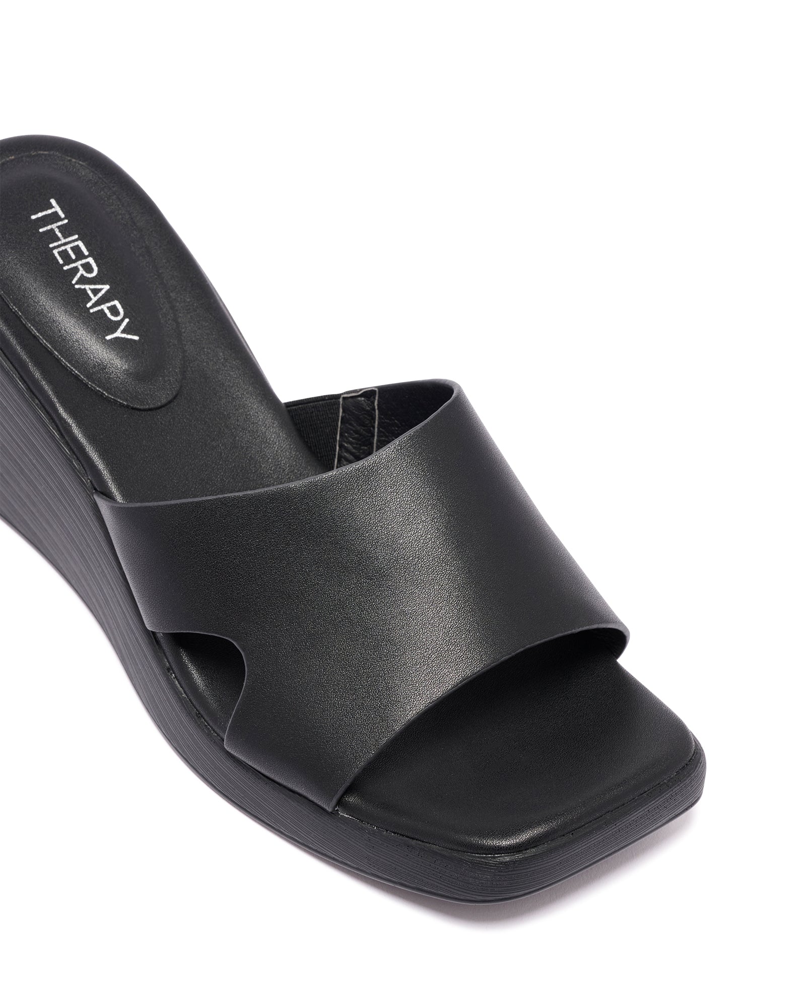 Llola Wedge Slide Sandal Black