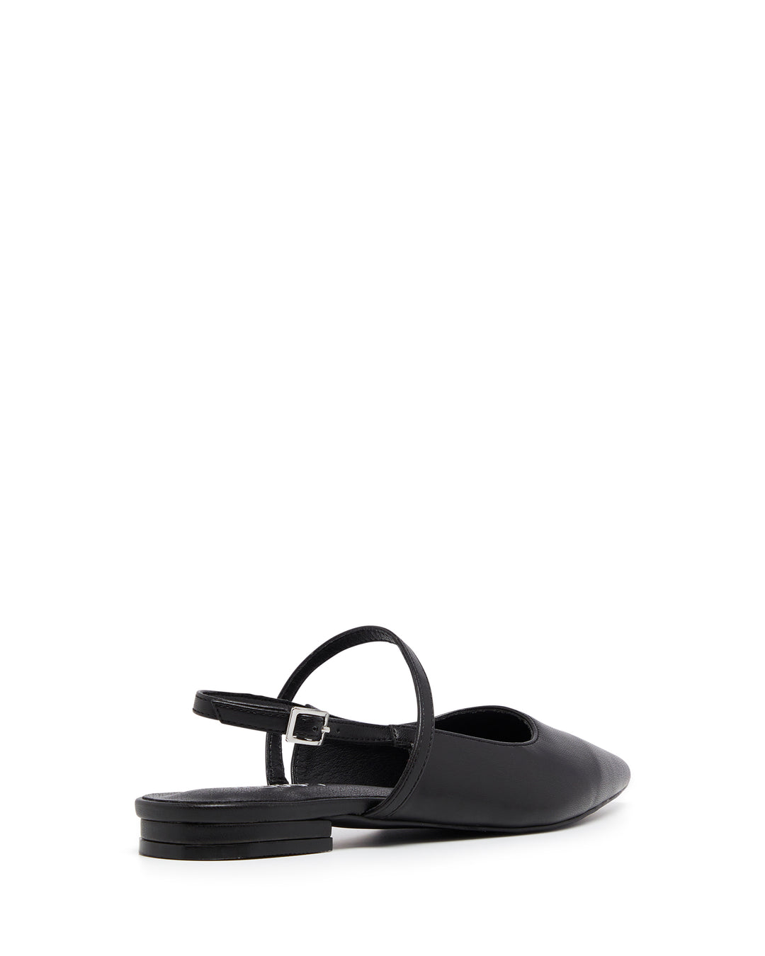 Therapy Shoes Lourdes Black Smooth | Women's Flat | Ballet | Slingback | Mesh