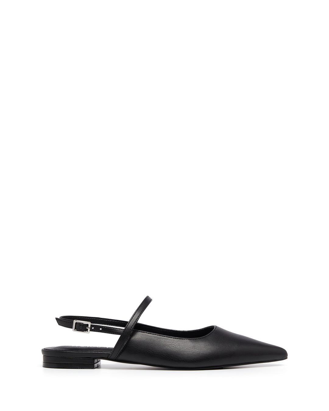 Therapy Shoes Lourdes Black Smooth | Women's Flat | Ballet | Slingback | Mesh