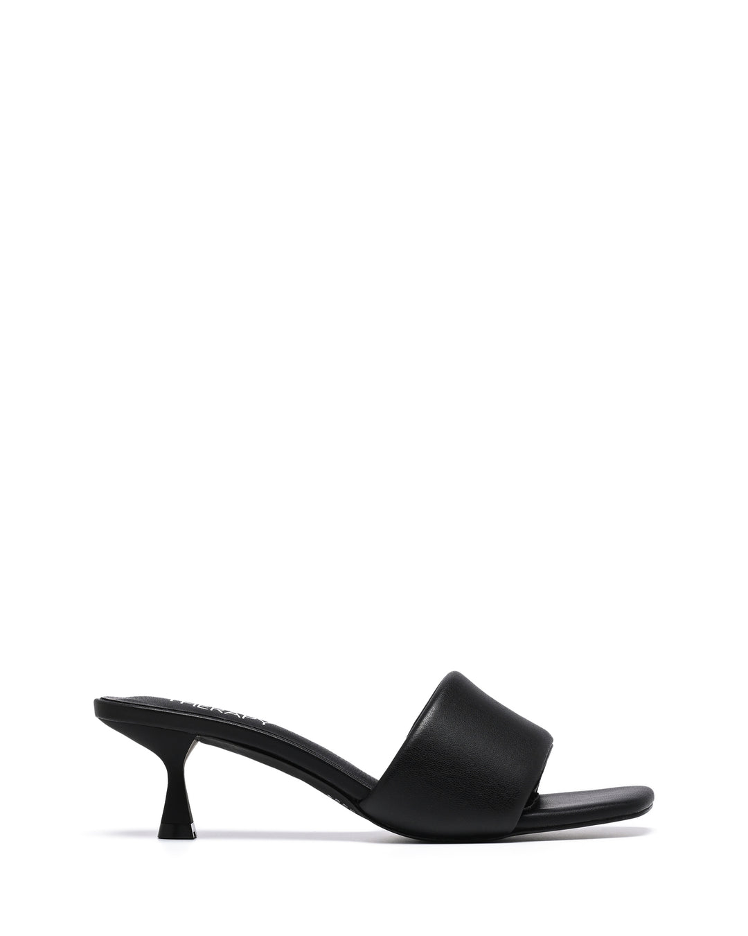 Therapy Shoes Luxe Black Smooth | Women's Heels | Mules | Kitten | Low