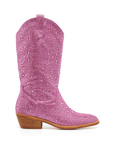 Therapy Shoes Majesty Pink Rhinestones | Women's Boots | Western | Cowboy | Tall