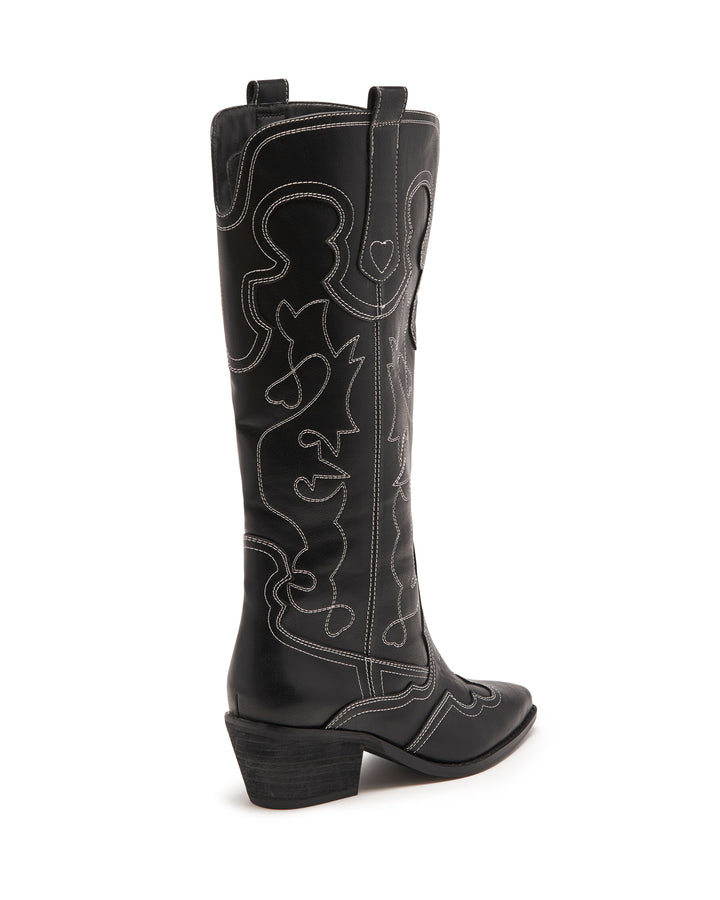 Malvin Cowboy Boot Black Smooth