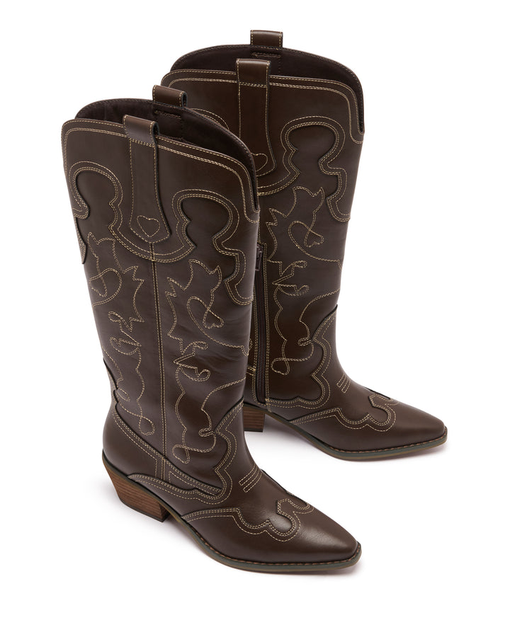 Malvin Cowboy Boot Chocolate Smooth