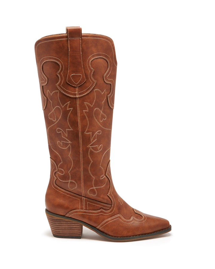 Malvin Cowboy Boot Tan Burnished