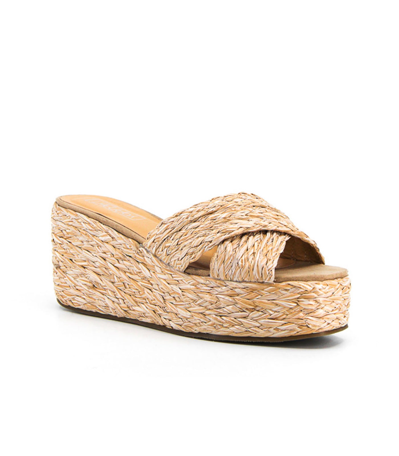 Maple Flatform Natural Raffia *FINAL SALE*