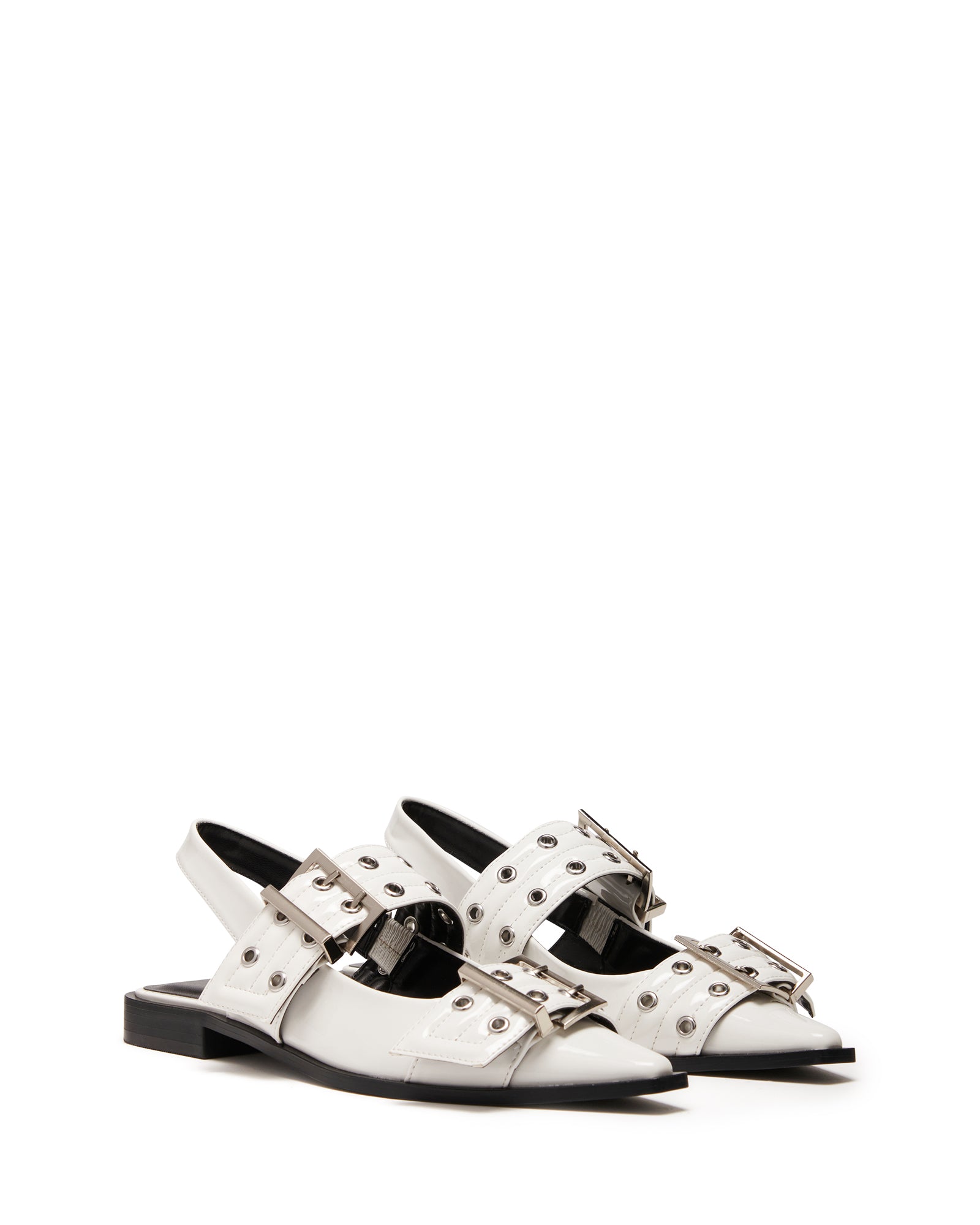 Matilda White Patent *FINAL SALE*