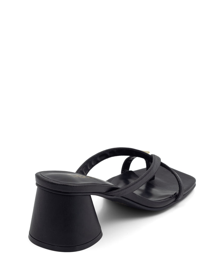 Mica Thong Heel Black