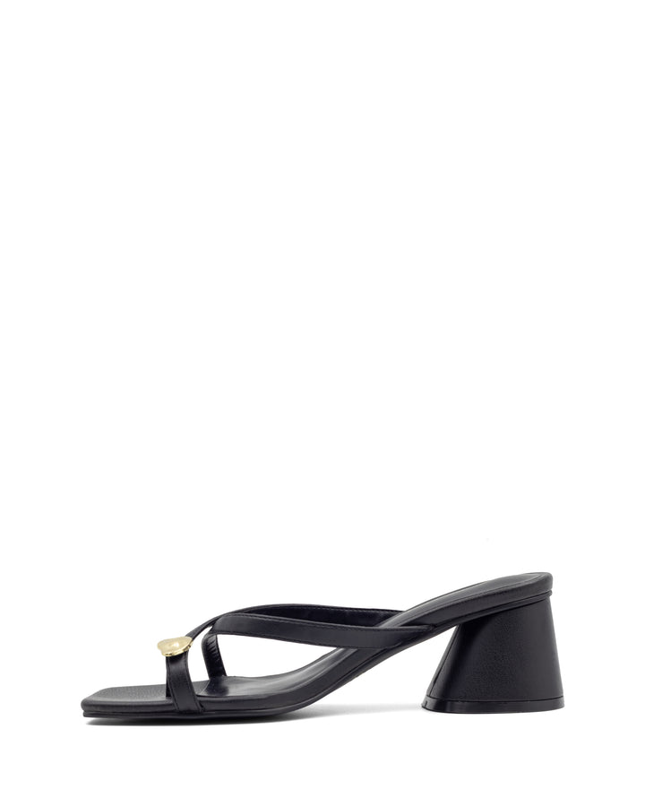 Mica Thong Heel Black