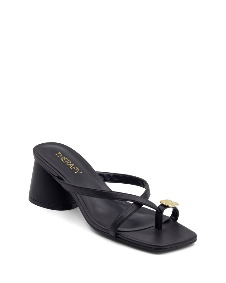 Mica Thong Heel Black