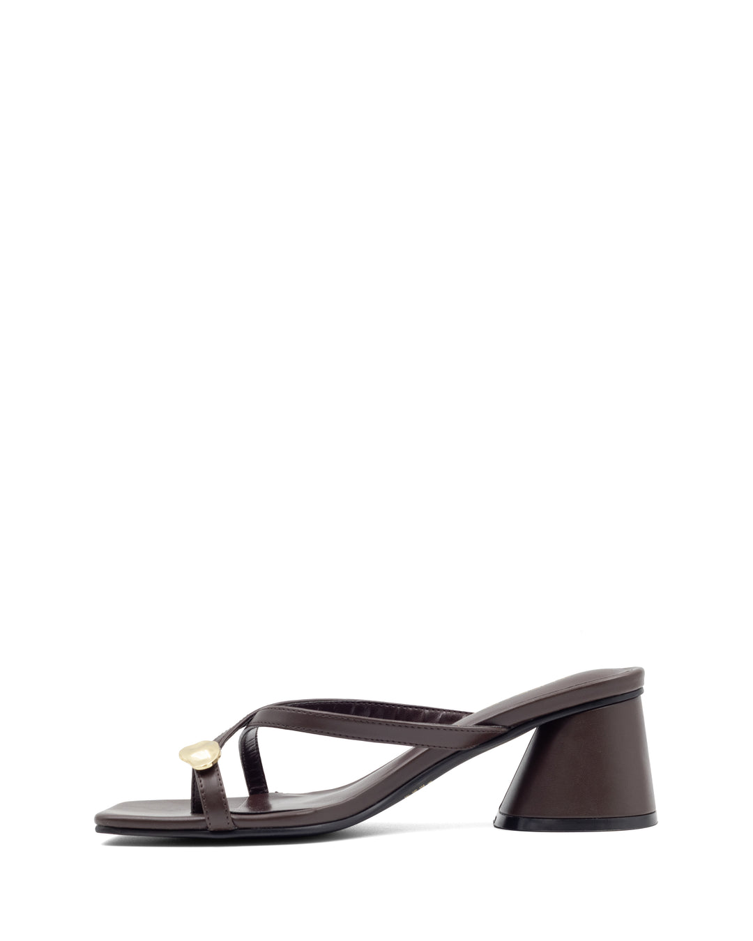 Mica Thong Heel Chocolate