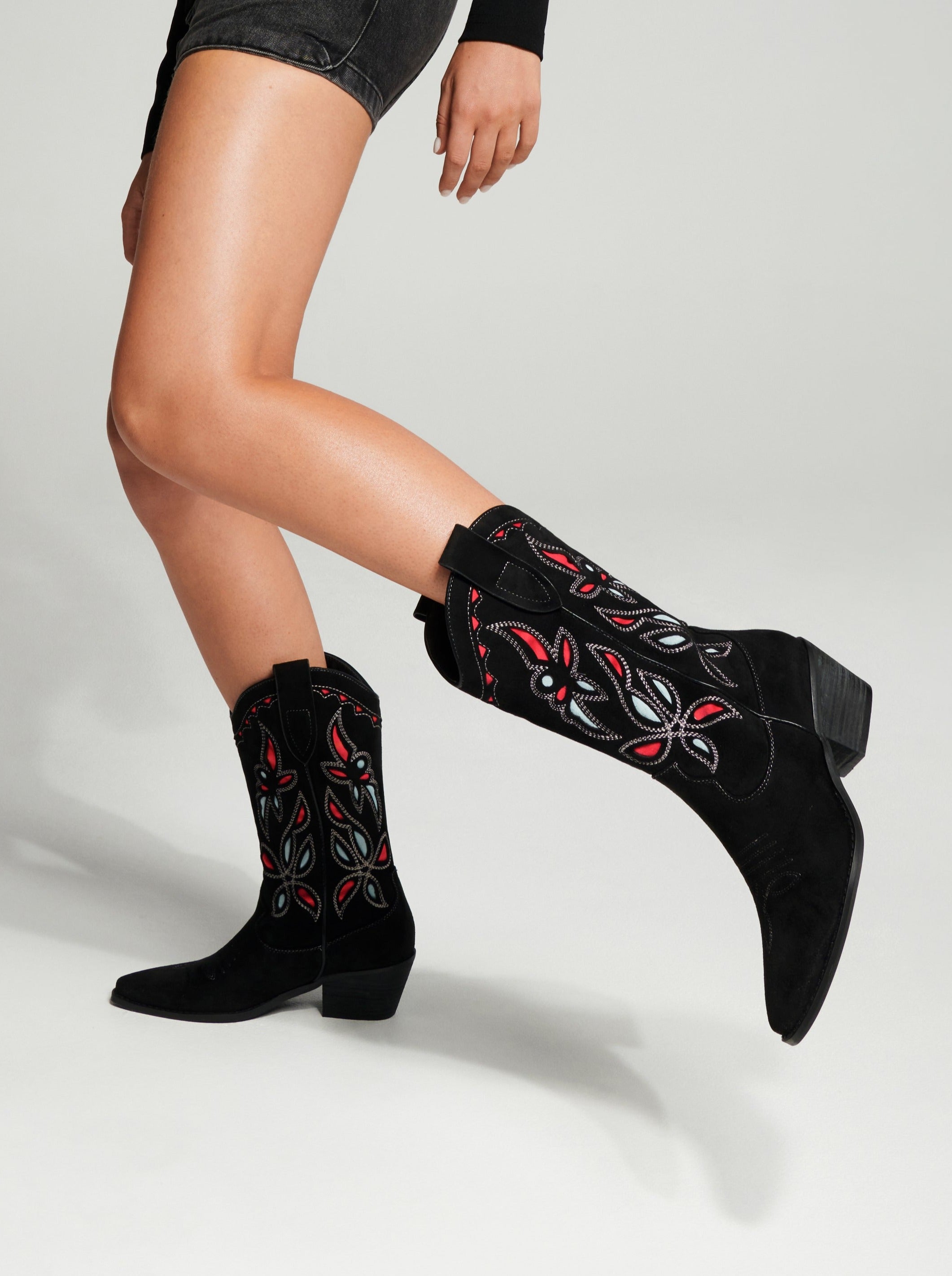 Therapy Shoes Miley Black | Women's Boots | Western | Cowboy | Tall