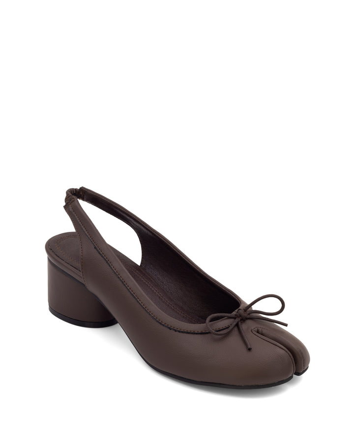Mochi Tabi Slingback Heel Chocolate *PRE ORDER DUE FOR DISPATCH 15-30 JUNE*