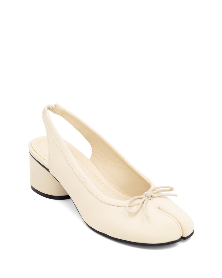 Mochi Tabi Slingback Heel Ivory *PRE ORDER DUE FOR DISPATCH 15-30 JUNE*