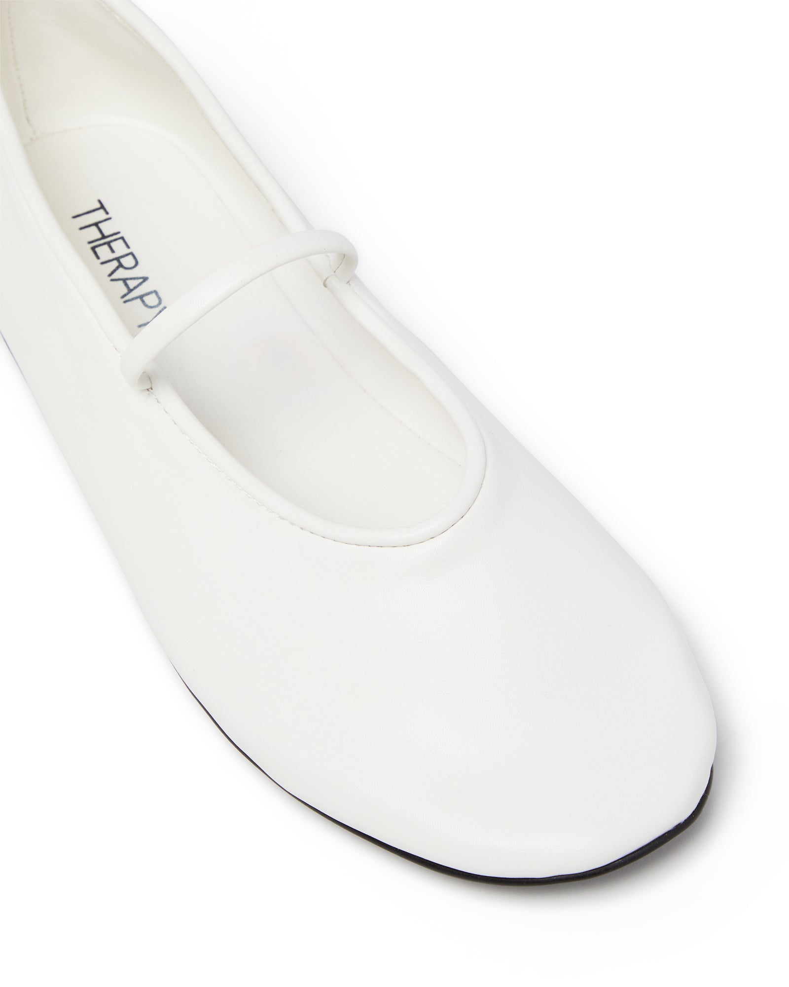 Therapy Shoes Moncherri White Smooth | Women's Flats | Ballet | Soft