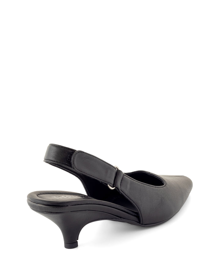 Newark Slingback Pump Black