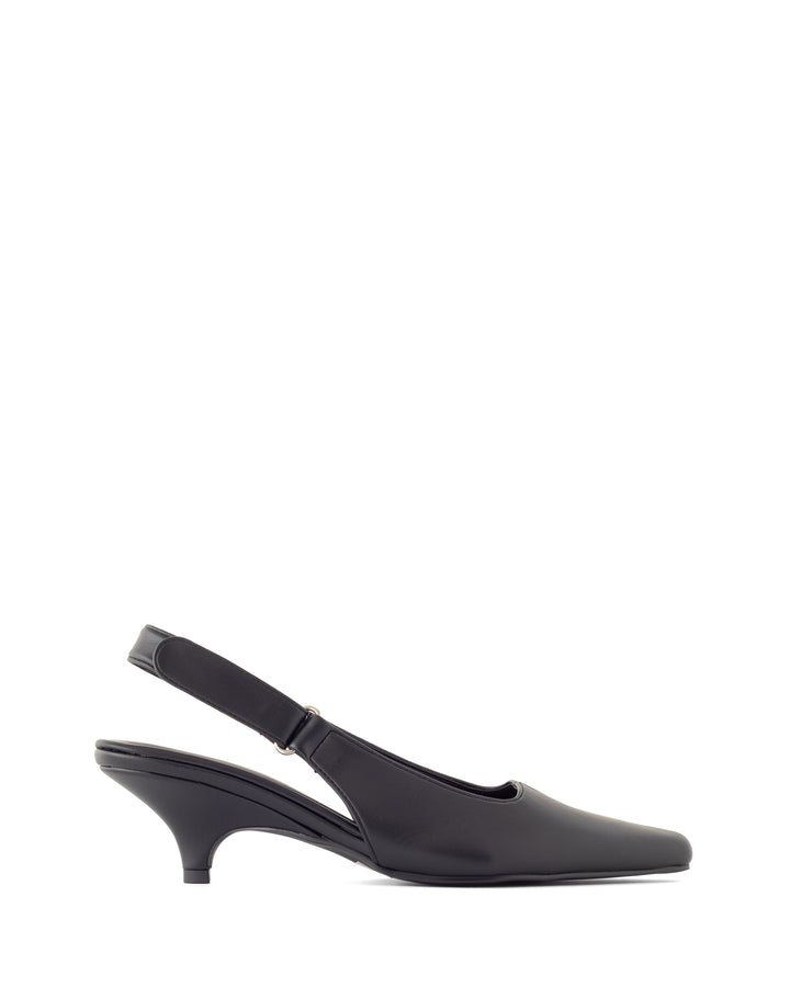 Newark Slingback Pump Black