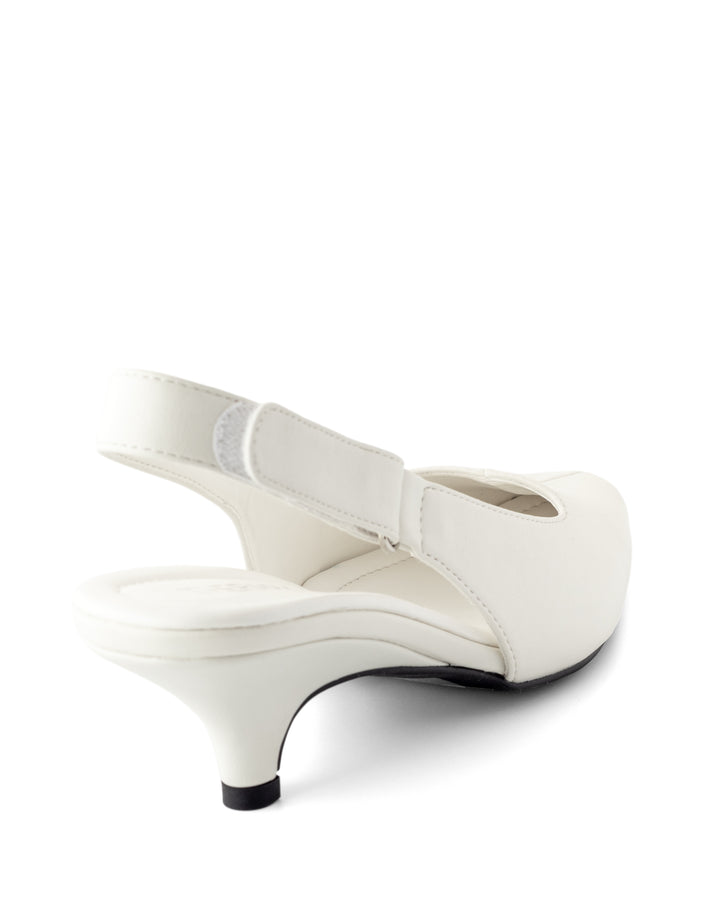 Newark Slingback Pump White