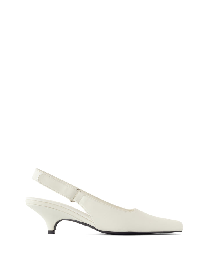 Newark Slingback Pump White