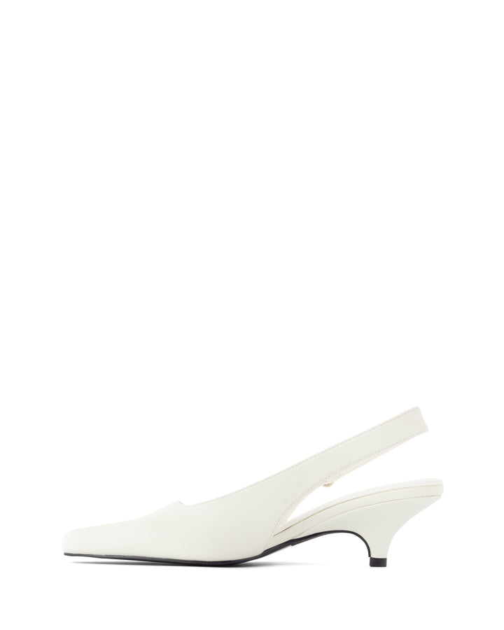 Newark Slingback Pump White