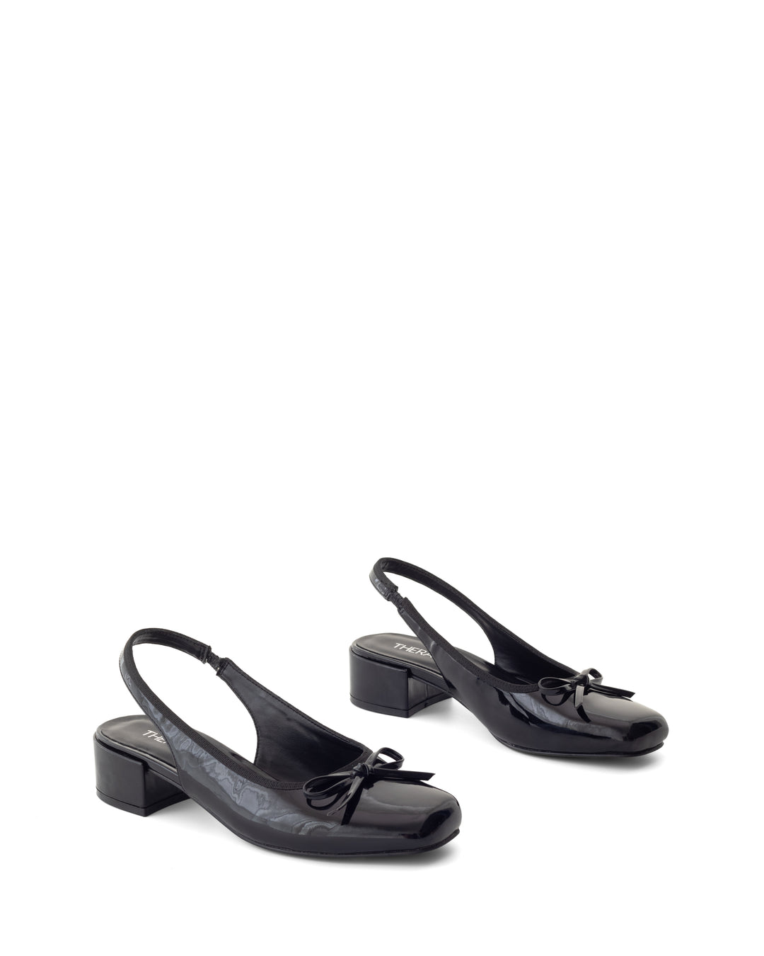 Nexie Slingback Pump Black Patent