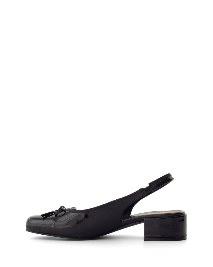 Nexie Slingback Pump Black Patent