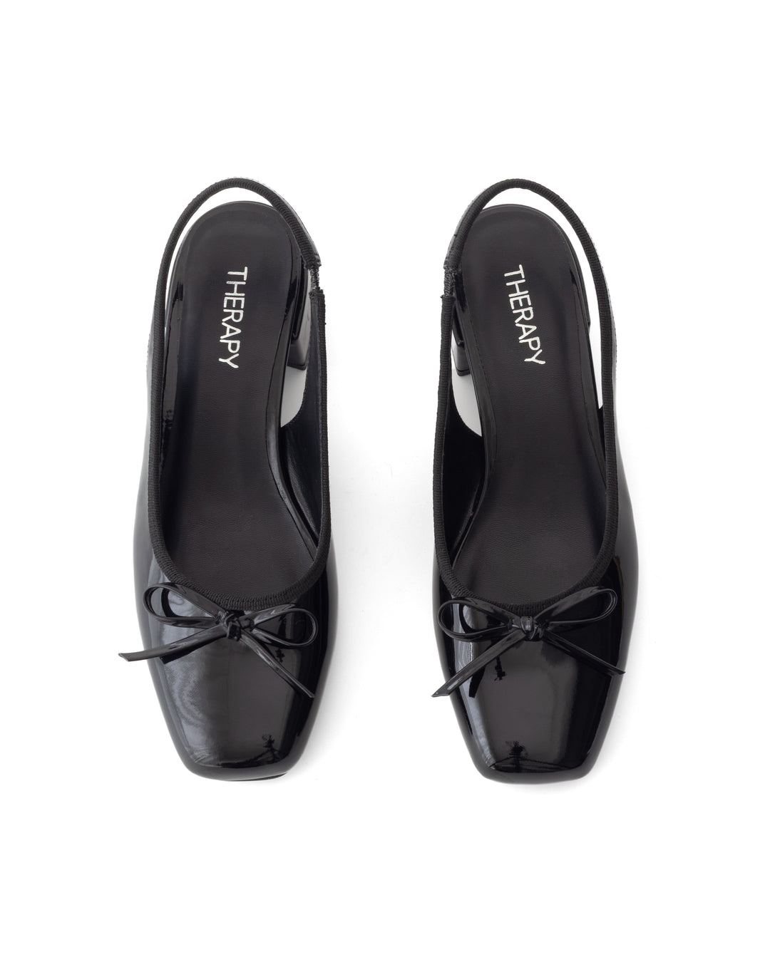 Nexie Slingback Pump Black Patent