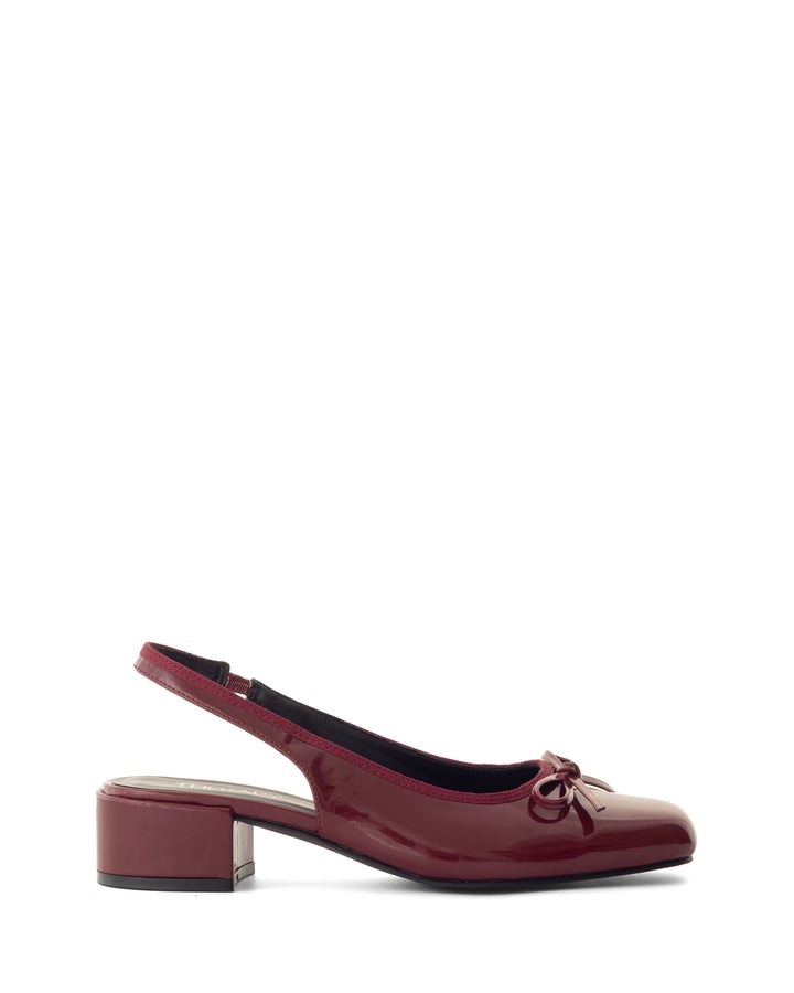 Nexie Slingback Pump Bordeaux Patent