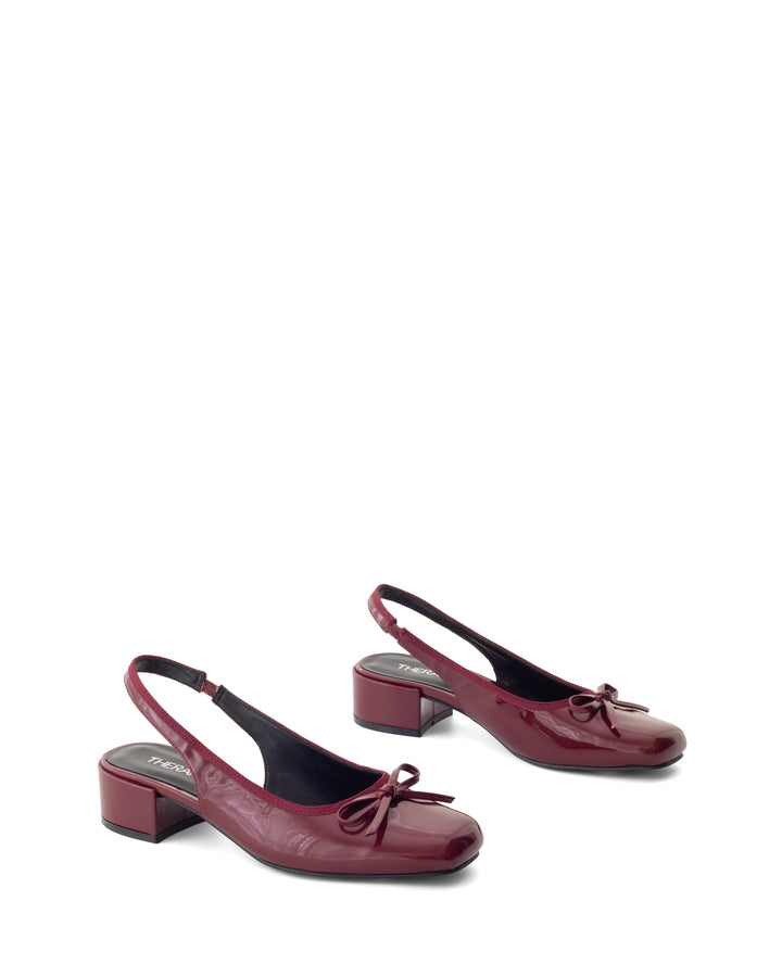 Nexie Slingback Pump Bordeaux Patent