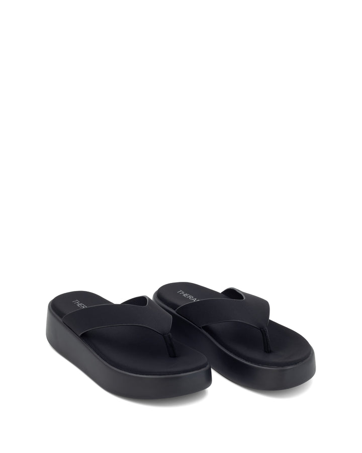 Nexus Thong Sandal Black Lycra