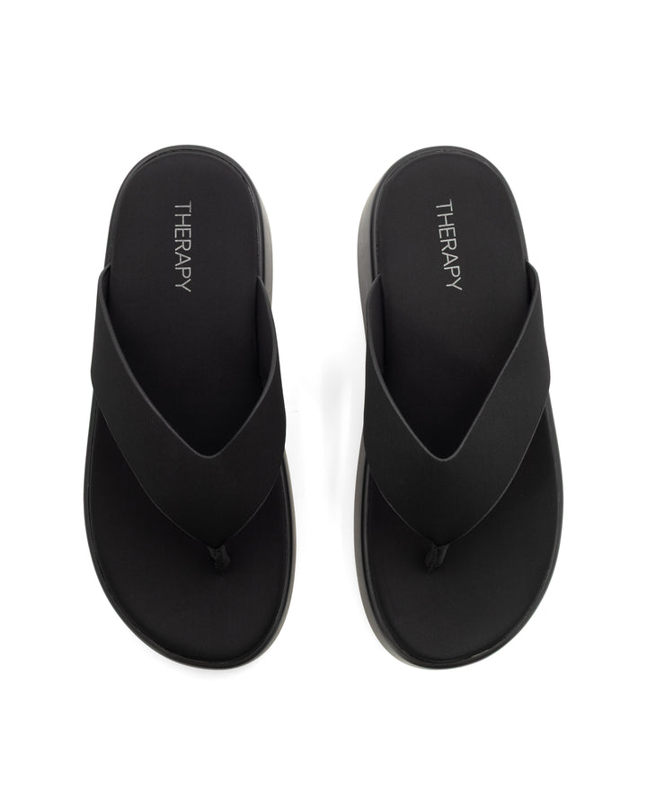 Nexus Thong Sandal Black Lycra
