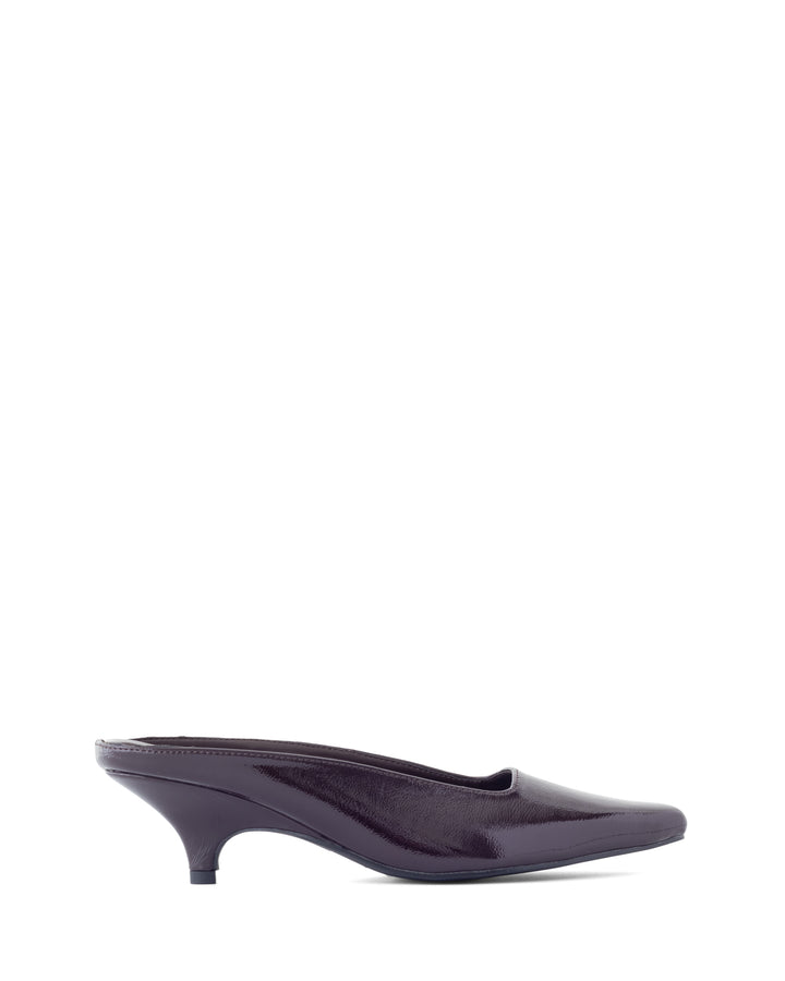 Noho Heel Port Crinkled Patent