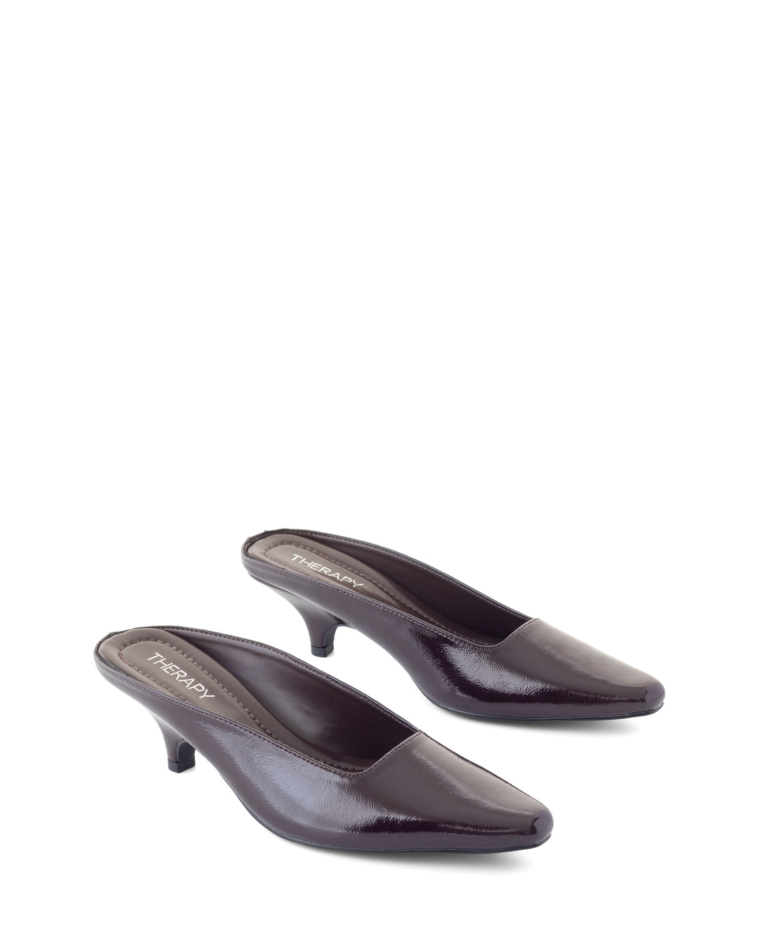 Noho Heel Port Crinkled Patent