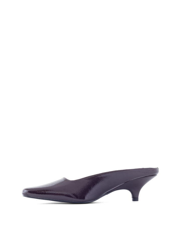 Noho Heel Port Crinkled Patent