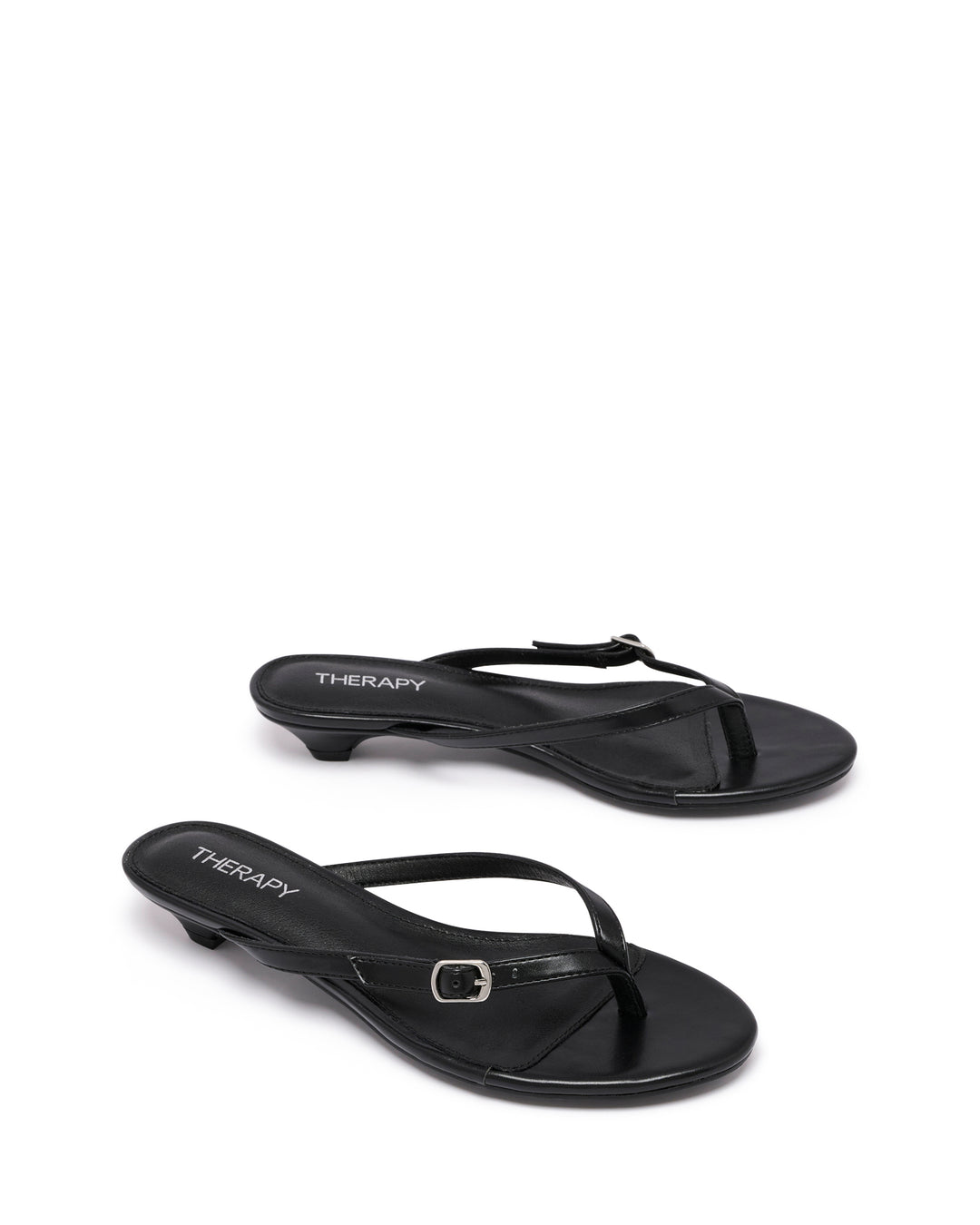 Noir Thong Heel Black