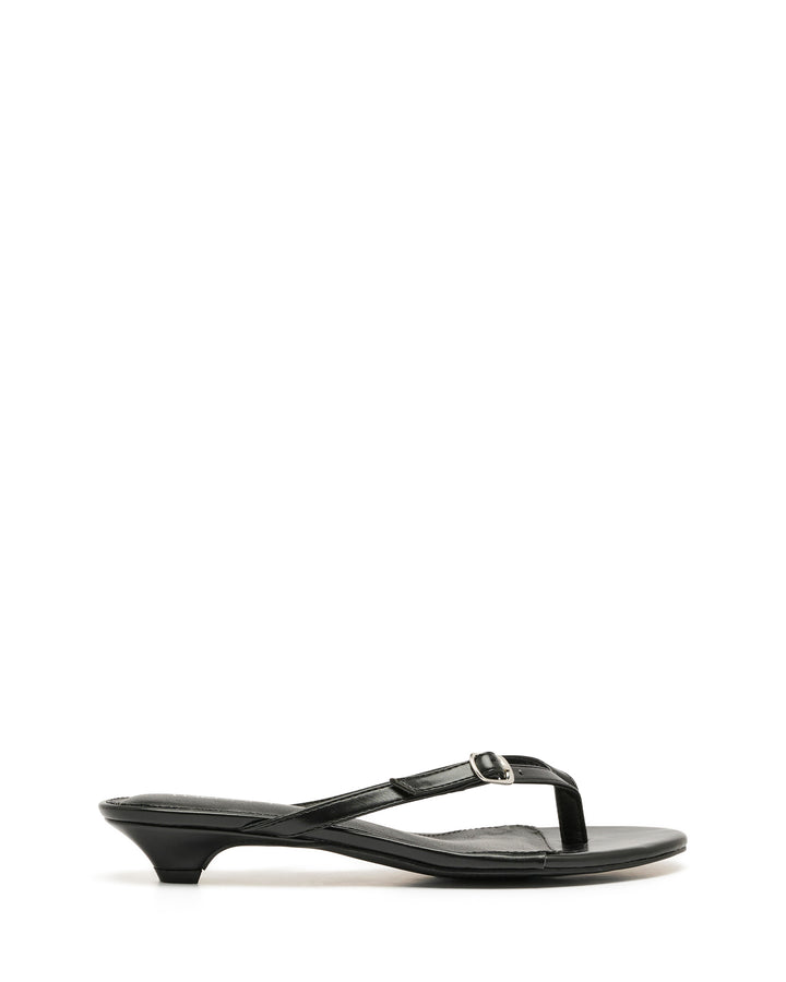 Noir Thong Heel Black