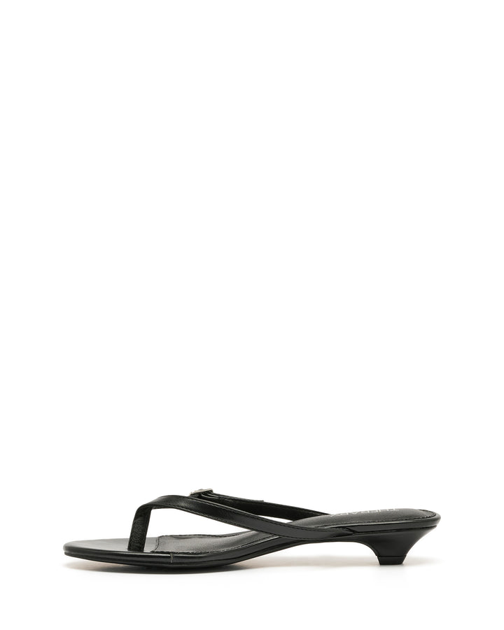 Noir Thong Heel Black