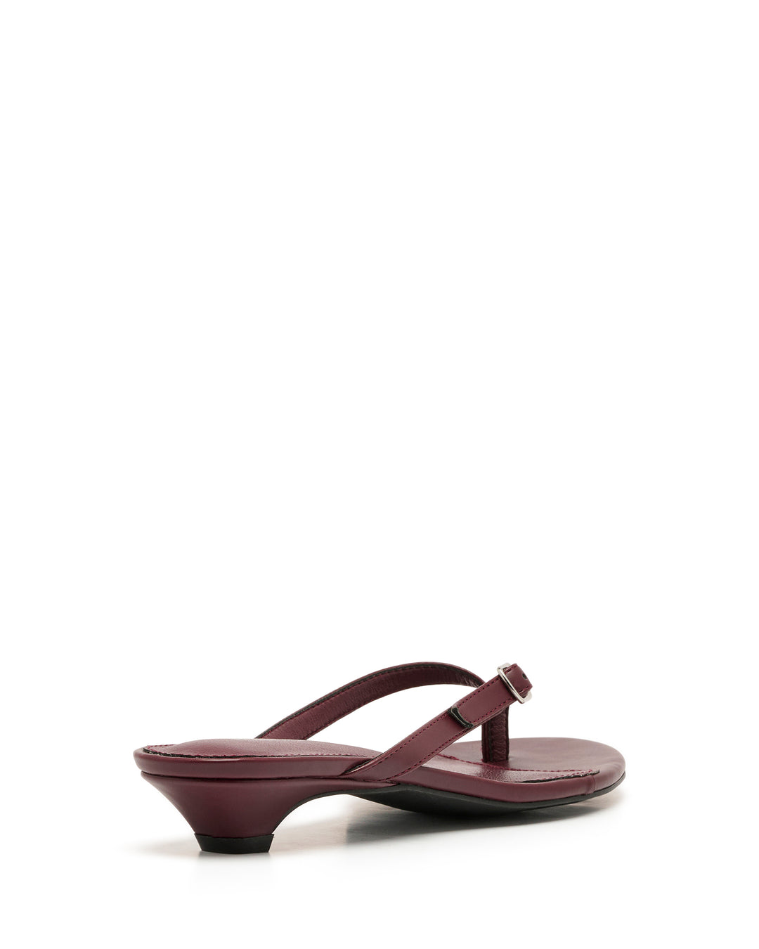 Noir Thong Heel Bordeaux