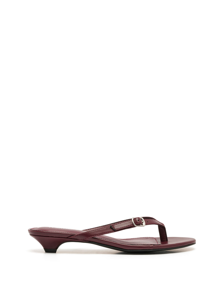 Noir Thong Heel Bordeaux