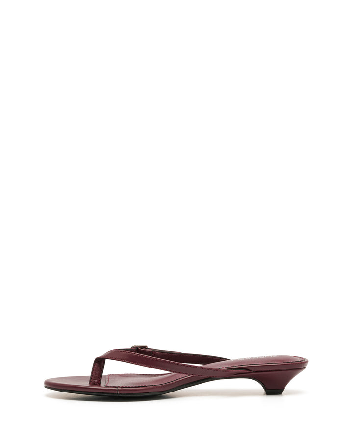Noir Thong Heel Bordeaux