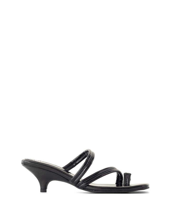 Nolita Heel Black Crinkled Patent