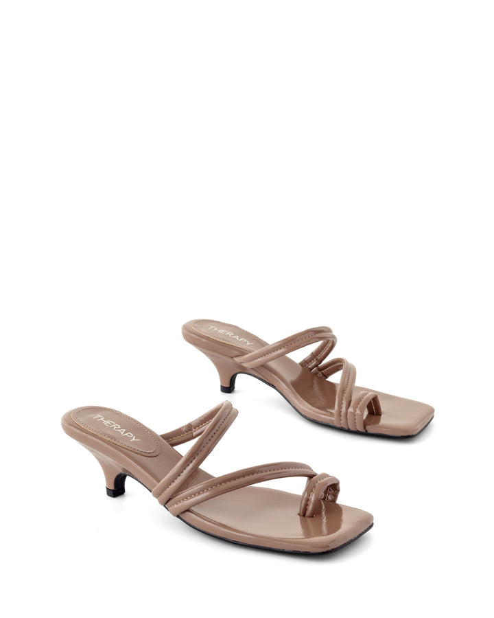 Nolita Heel Mocha Crinkled Patent