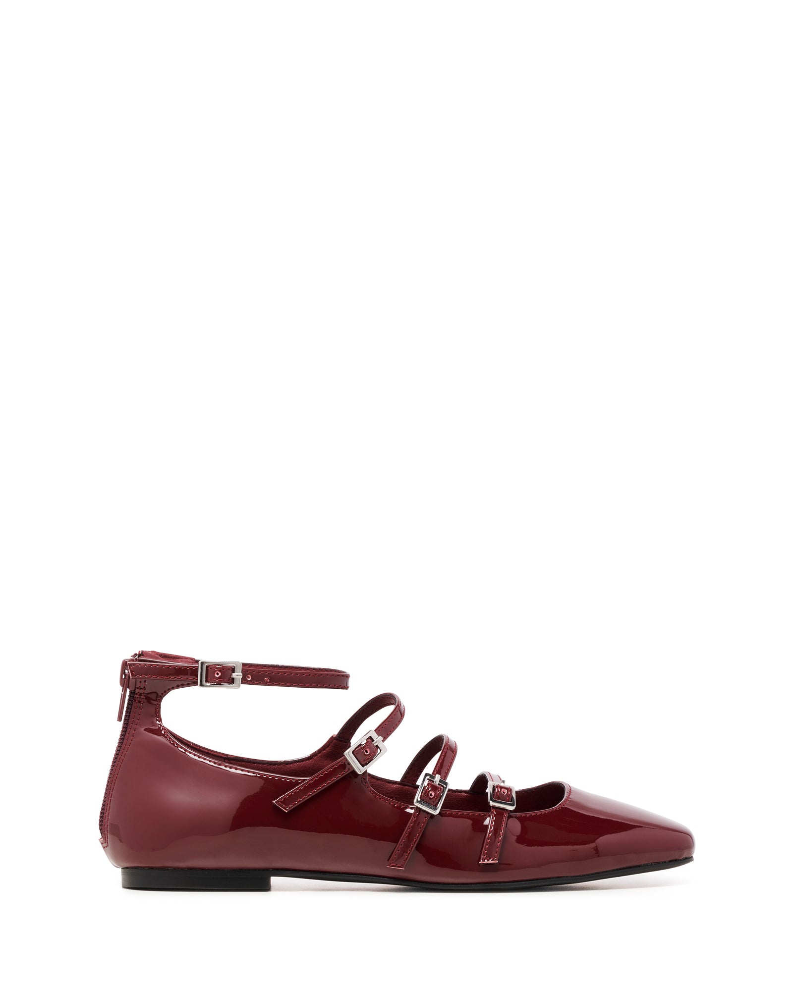 Therapy Shoes Odile Cherry Patent | Women's Flat | Ballet | Buckle