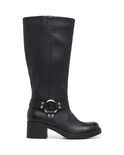 Therapy Shoes Opie Black | Women's Boots | Mid Calf | Biker | Moto | Grunge