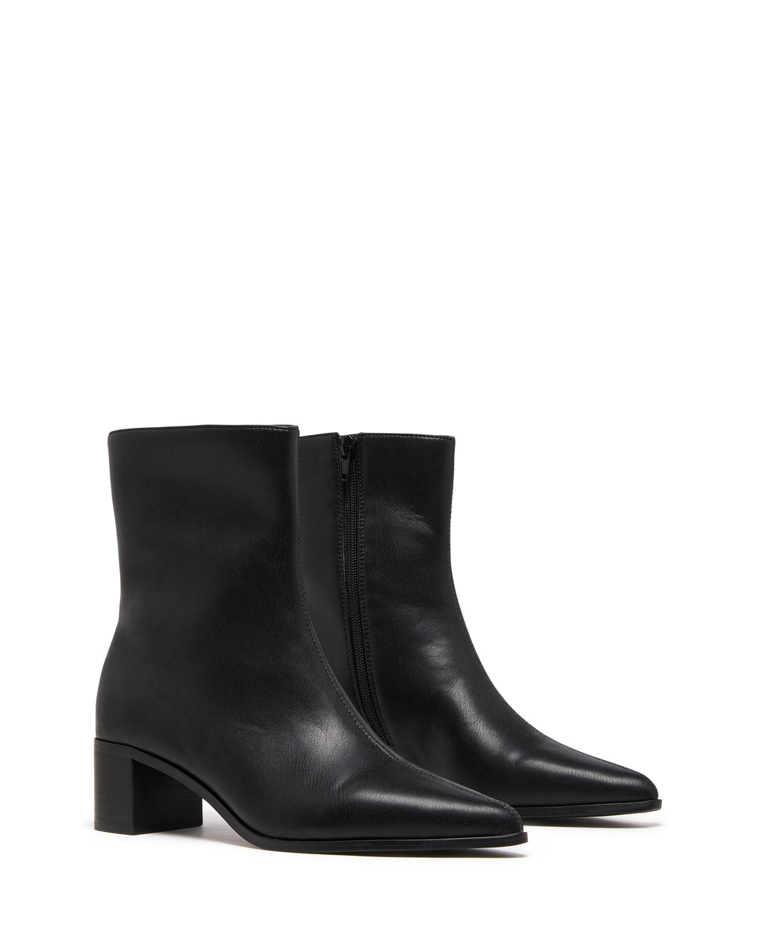 Paige Ankle Boot Black Smooth